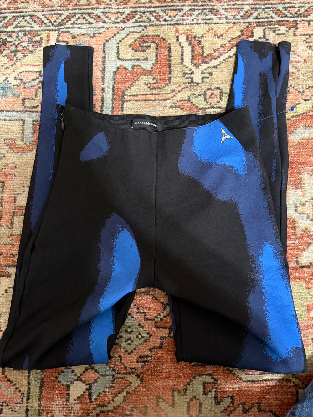 Manière De Voir Blue Heat Map Body Print Leggings 10